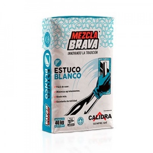 ESTUCO BLANCO MEZCLA BRAVA 40 KG 